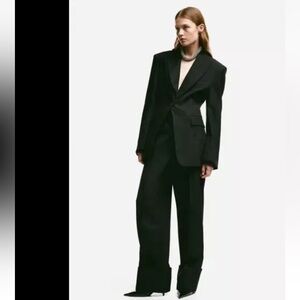 H & M tapered waist Black Blaser, Size XS-S , $99